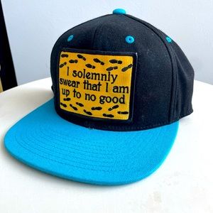 Black and blue Harry Potter SnapBack flat bill